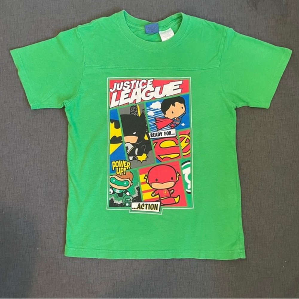 DC Comics Green Justice‎ League Graphic T-Shirt Youth Boys Size 10/12 Batman
